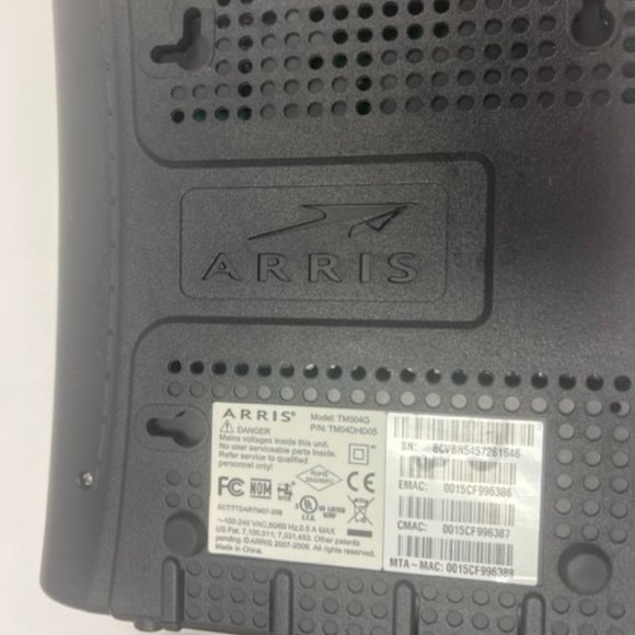 ARRIS telephony Moden Model TM504G P/N: TM04dhd05 - Picture 3 of 3